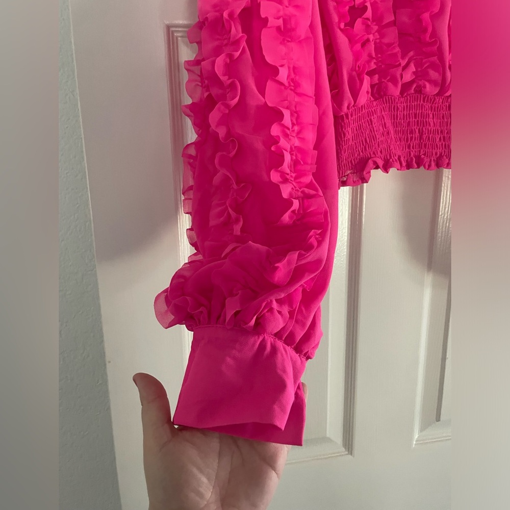 Beulah Pink Ruffled Top - Picture 5 of 12